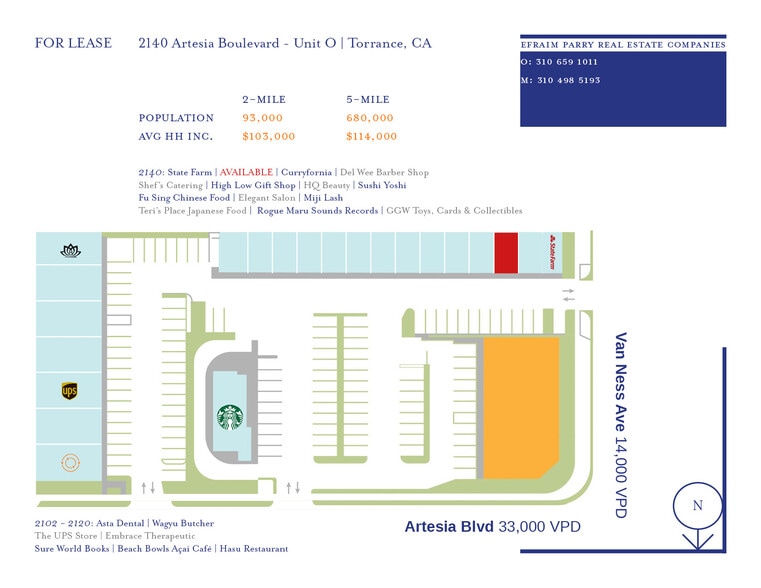 More Photos Of 2120-2150 Artesia Blvd, Torrance Unknown For Lease