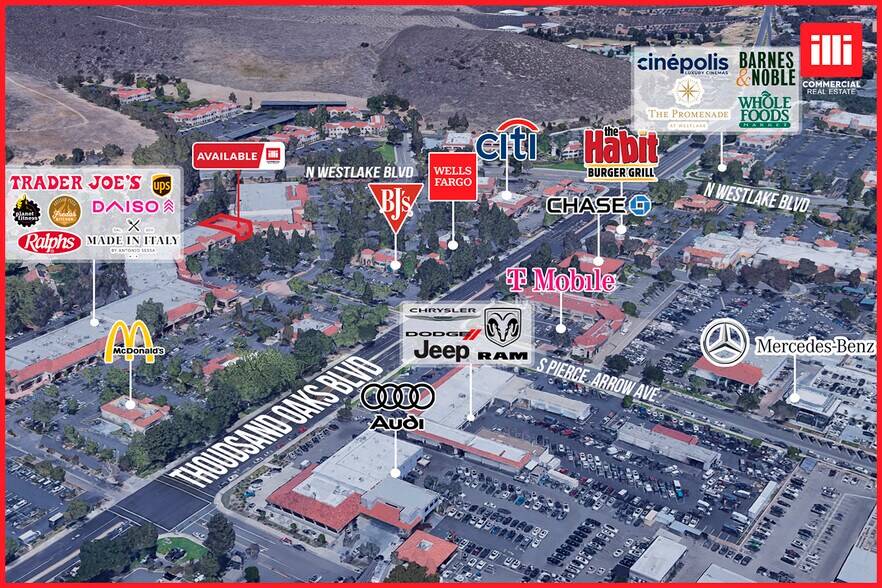 Primary Photo Of 3825-3963 E Thousand Oaks Blvd, Westlake Village General Retail For Lease