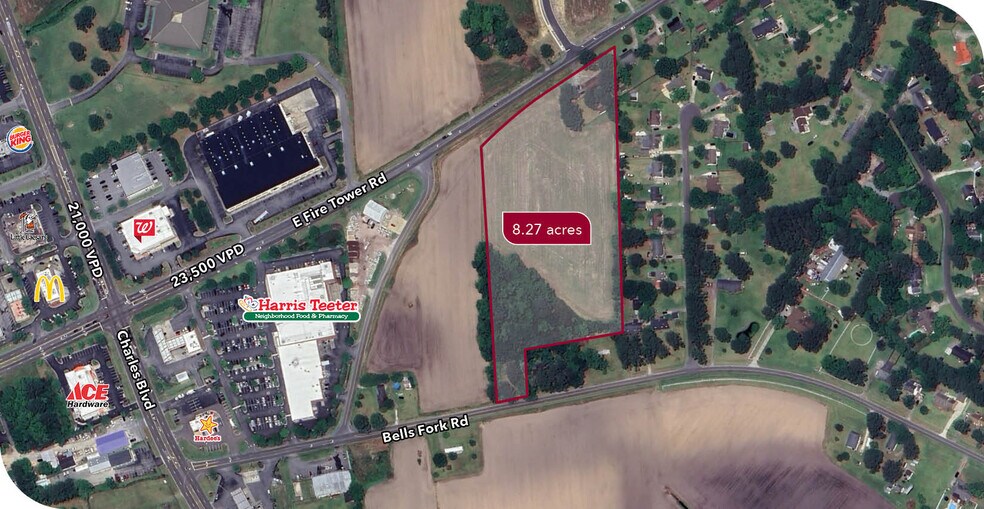 Primary Photo Of 2340 Fire Tower rd, Greenville Land For Sale