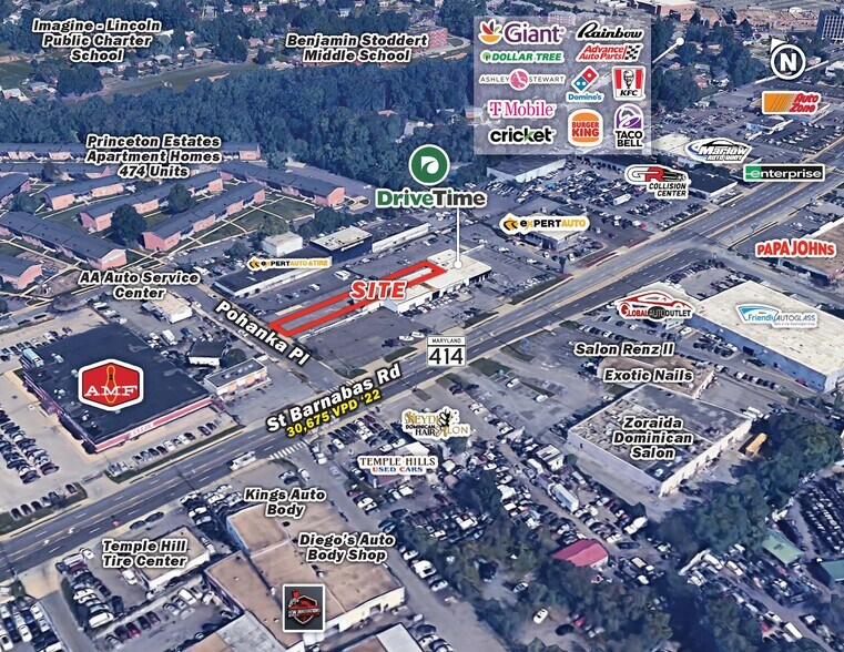 More Photos Of 4601 Saint Barnabas Rd, Marlow Heights Auto Dealership For Lease