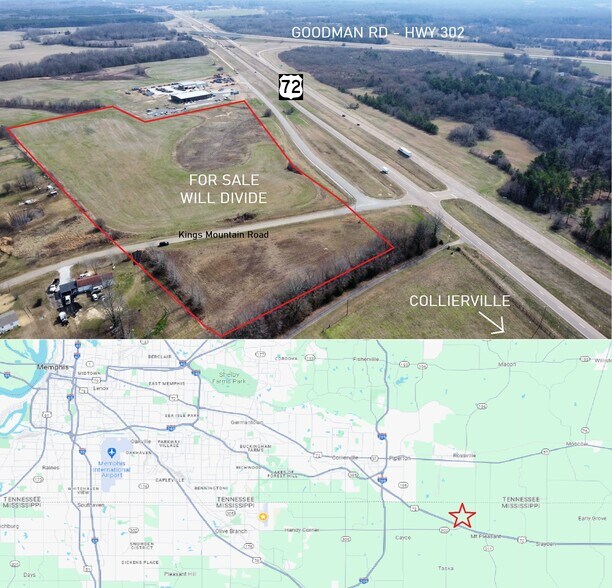 Primary Photo Of Kings Mountain Dr, Byhalia Land For Sale