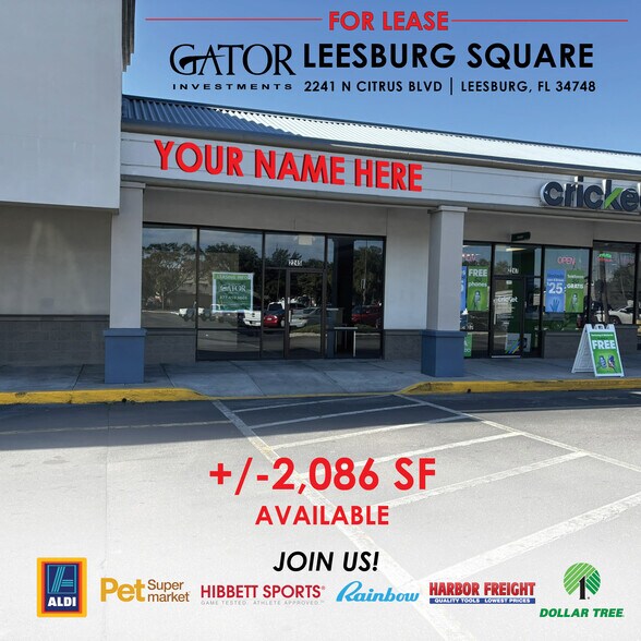 More Photos Of 2219-2259 Citrus Blvd, Leesburg Unknown For Lease