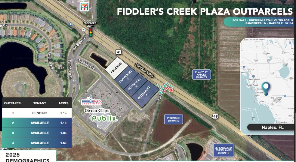 Primary Photo Of Sandpiper Lane Outparcels, Naples Land For Sale