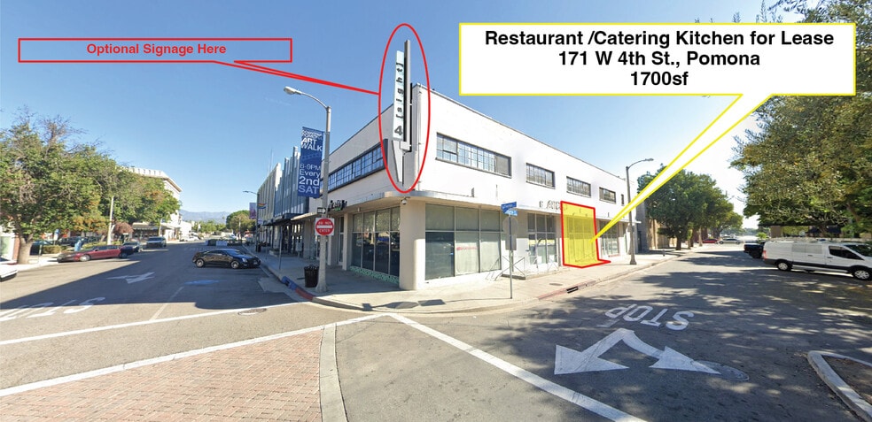 More Photos Of 161-191 W 4th St, Pomona Restaurant For Lease