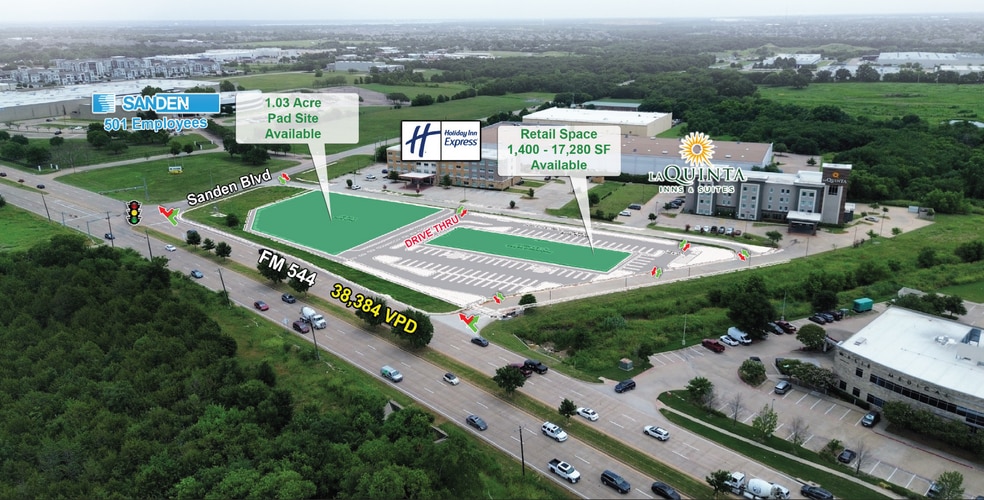 Primary Photo Of SWQ of FM 544 and Sanden Blvd., Wylie General Retail For Lease