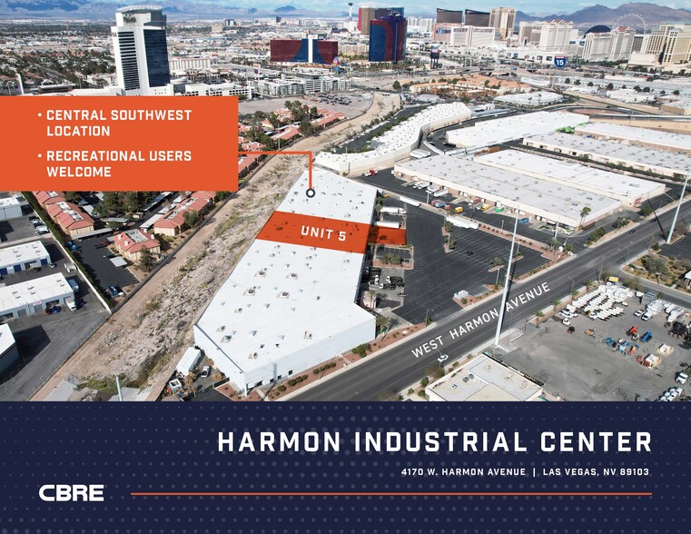 Primary Photo Of 4170 W Harmon Ave, Las Vegas Warehouse For Lease