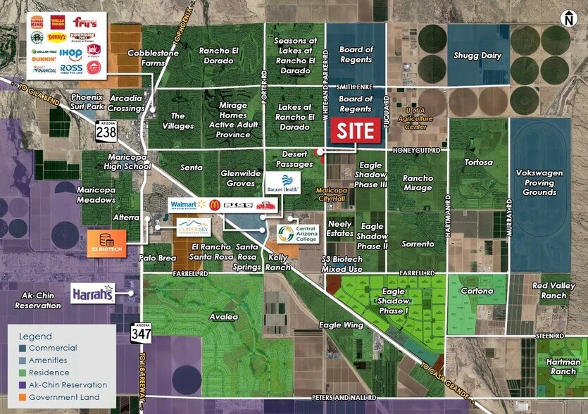 More Photos Of SW Honeycutt Rd & White & Parker Rd, Maricopa Land For Sale