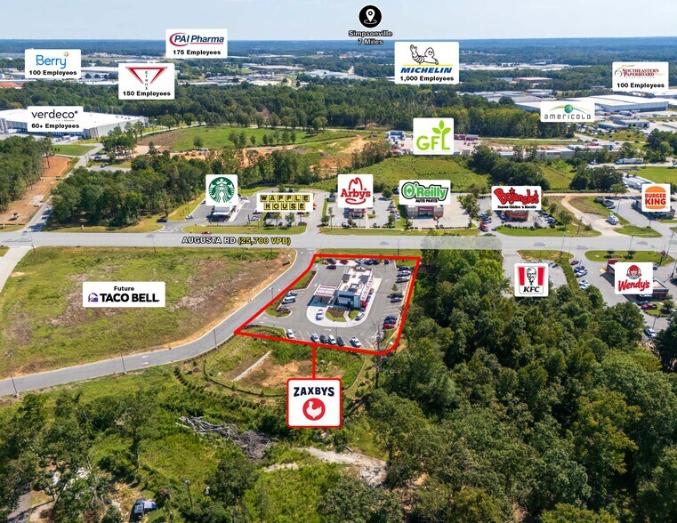 More Photos Of 7410 Augusta Rd, Piedmont Fast Food For Sale