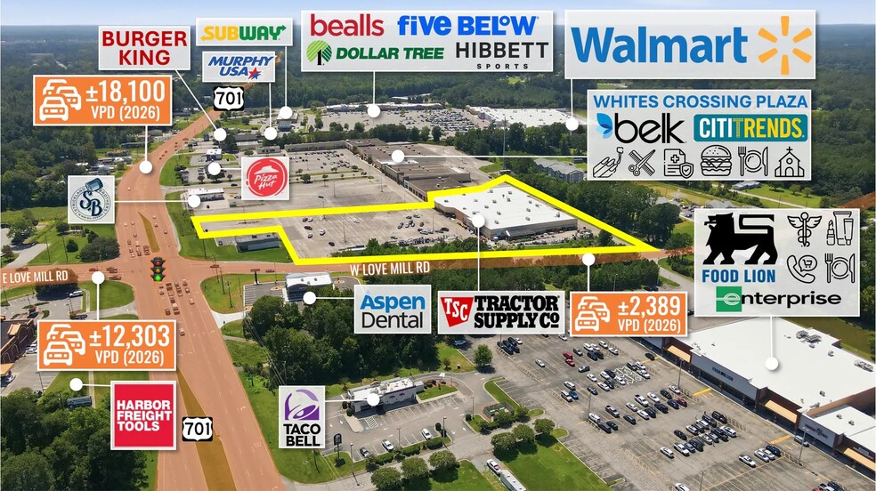 Primary Photo Of 28 Whites Crossing Plaza, Whiteville General Retail For Sale