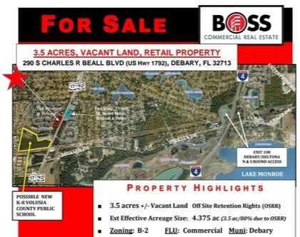 Primary Photo Of 290 S Charles R Beall Blvd, Debary Land For Sale