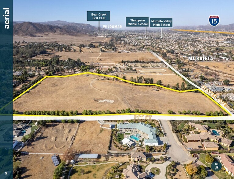 More Photos Of NEC Hayes Ave & Ivy Street ave, Murrieta Land For Sale