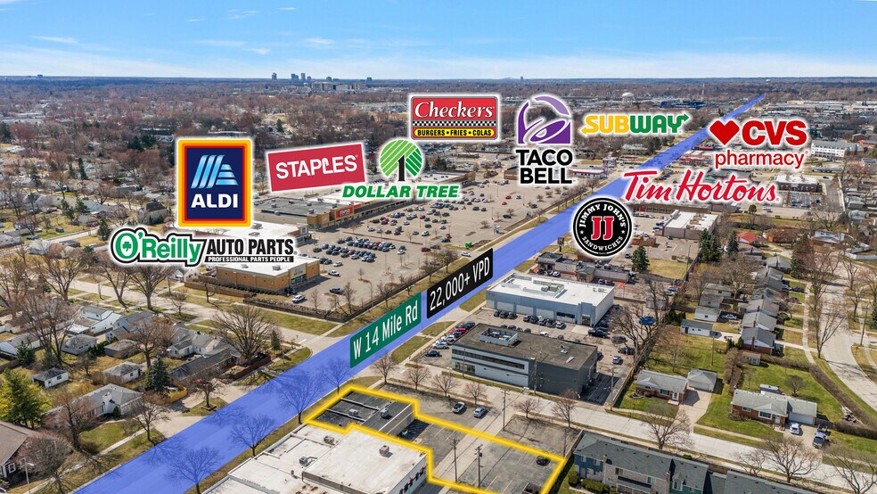 More Photos Of 1024 W 14 Mile Rd, Clawson Freestanding For Sale