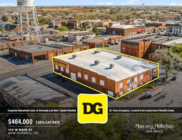 Primary Photo Of 120 W Main St, Cordell General Retail For Sale