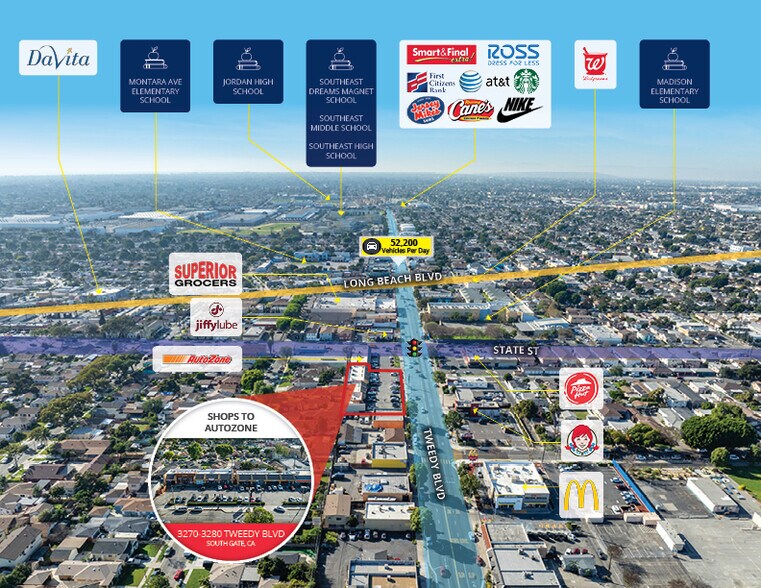 More Photos Of 3280 Tweedy Blvd, Lynwood General Retail For Sale