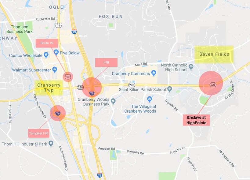 More Photos Of Route 228 & HighPointe Dr., Seven Fields Storefront Retail Office For Lease