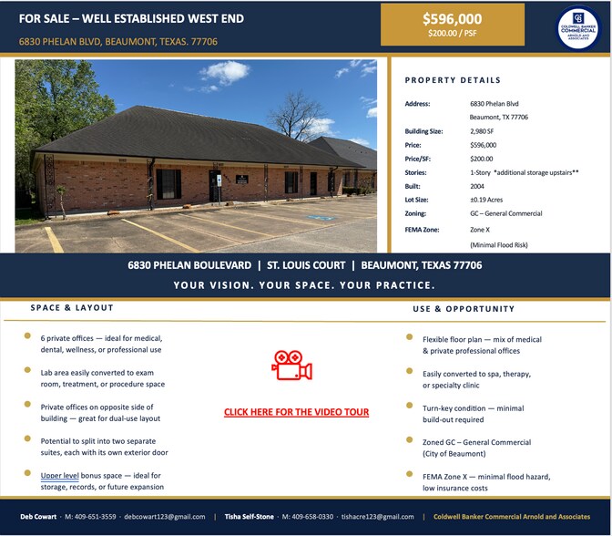Primary Photo Of 6830 Phelan Blvd, Beaumont Office For Sale