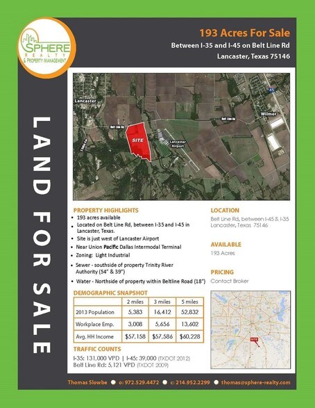 More Photos Of 1000 E Beltline Rd, Lancaster Land For Sale