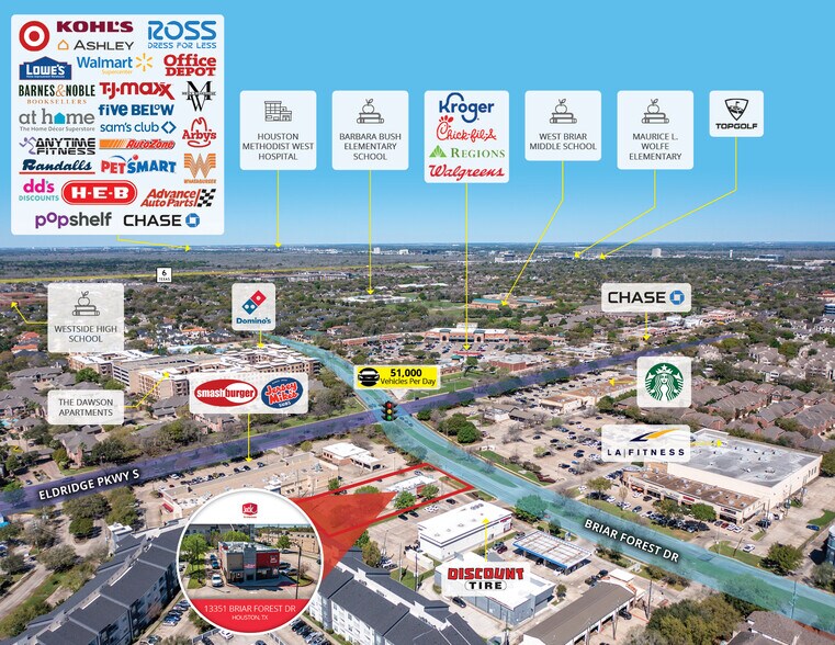 More Photos Of 13351 Briar Forest Dr, Houston Fast Food For Sale