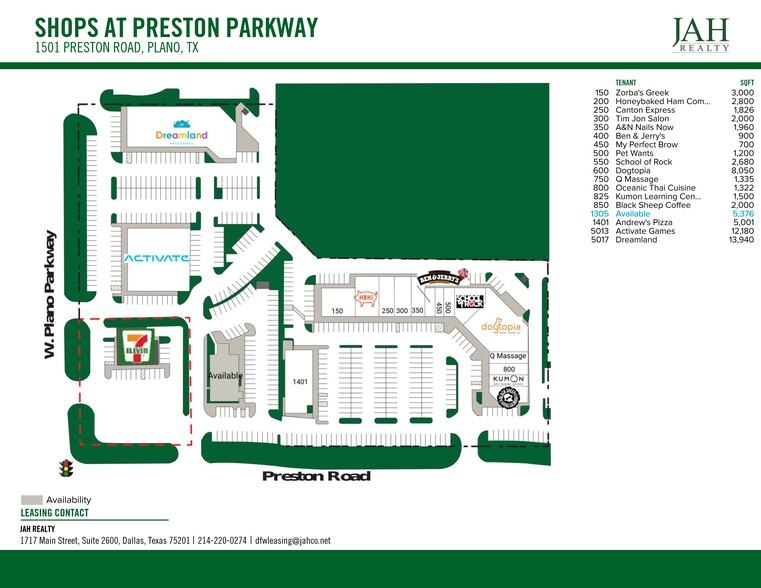 More Photos Of 1305 Preston Rd, Plano Restaurant For Lease