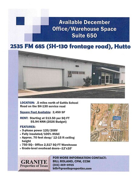 Primary Photo Of 2535 FM 685, Hutto Warehouse For Lease