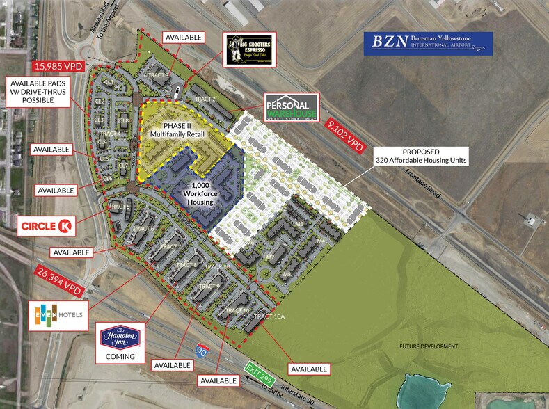 Primary Photo Of Airport Boulevard & Frontage Rd, Belgrade Land For Lease