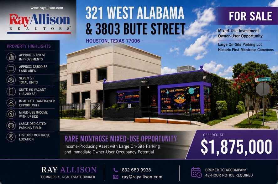 Primary Photo Of 3803 Bute St, Houston Storefront Retail Residential For Sale