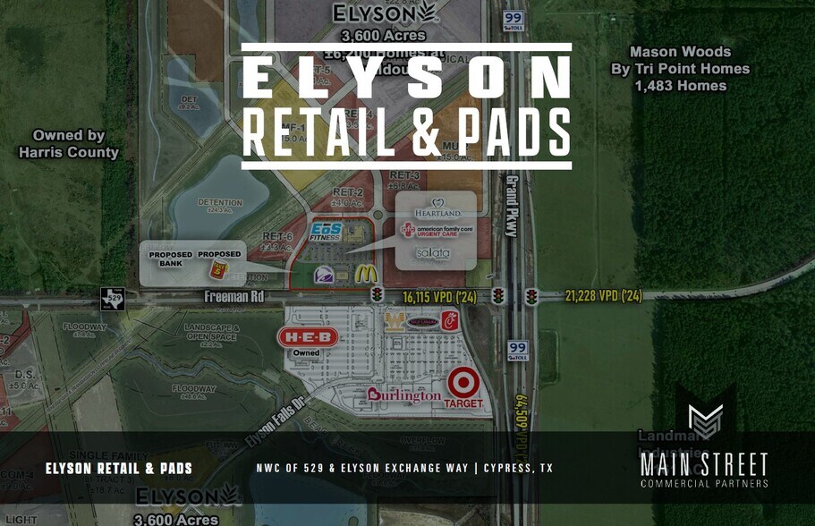 Primary Photo Of NWC of FM 529 & Elyson Exchange Way, Katy Storefront For Lease