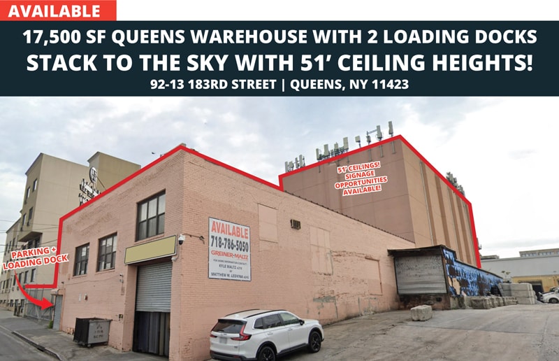 Primary Photo Of 9213 183rd St, Hollis Warehouse For Sale