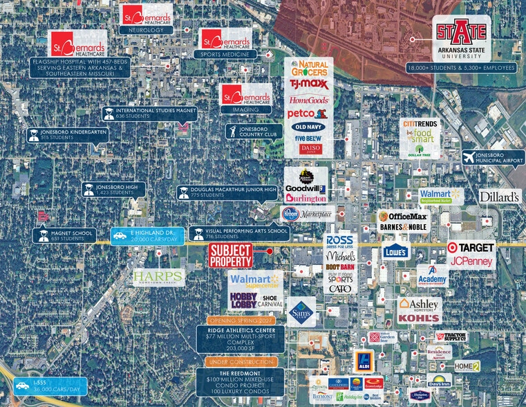 More Photos Of 1407 E Highland Dr, Jonesboro Office For Sale
