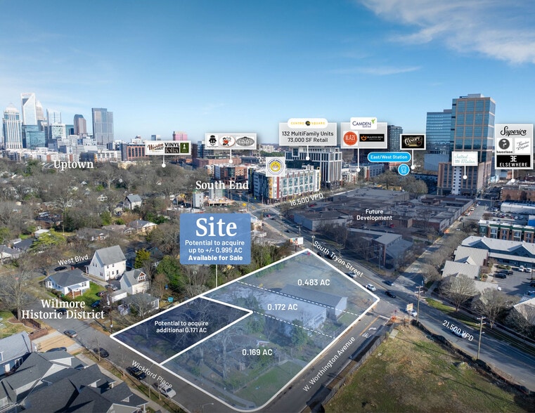 Primary Photo Of 1830 S Tryon St - 1825 Wickford Pl, Charlotte Land For Sale