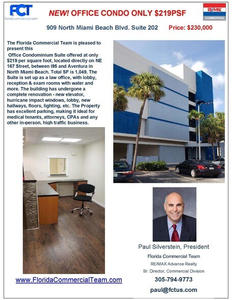 More Photos Of 909 NE 163rd St, North Miami Beach Medical For Sale