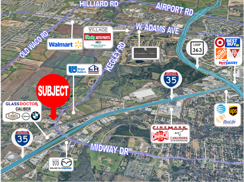 More Photos Of 3396 Kegley rd, Temple Showroom For Lease