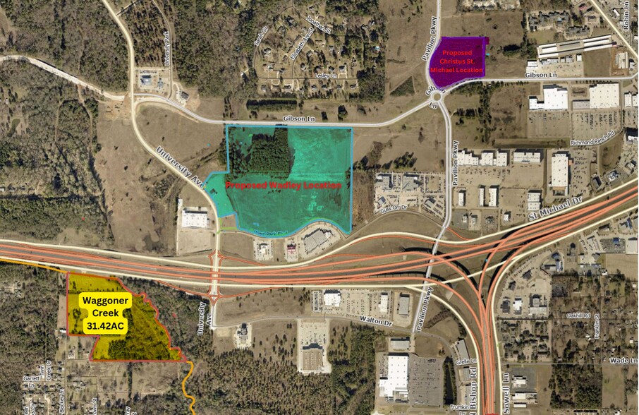 More Photos Of I-30 & Waggoner Creek, Texarkana Land For Sale
