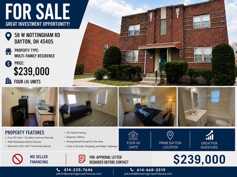 Primary Photo Of 58 W Nottingham Rd, Dayton Apartments For Sale