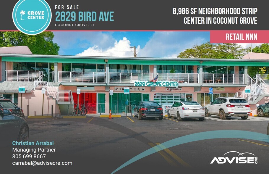 Primary Photo Of 2829 Bird Ave, Miami Storefront For Sale