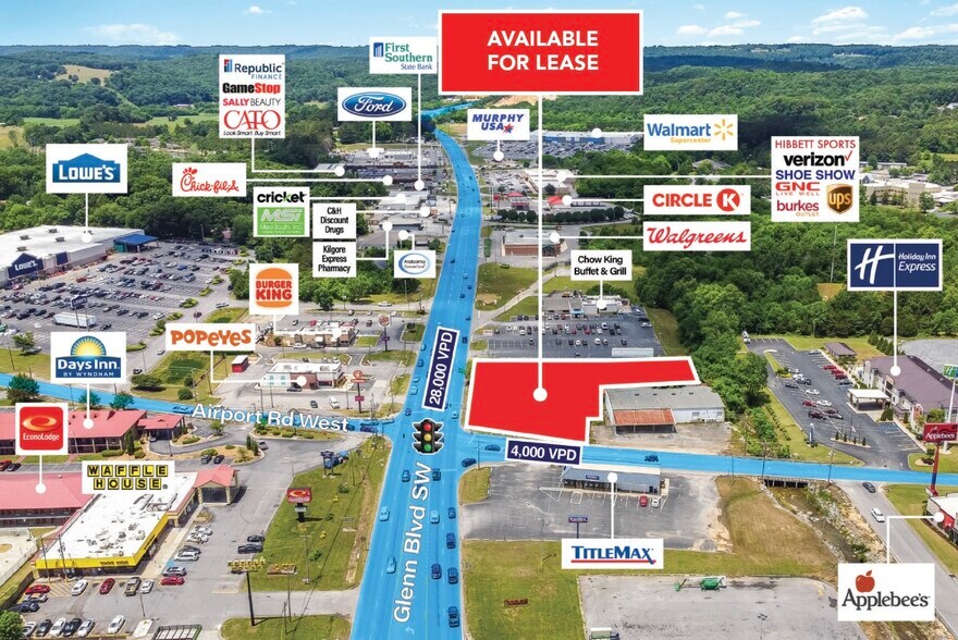 More Photos Of 1503 Glenn Blvd SW, Fort Payne Fast Food For Lease