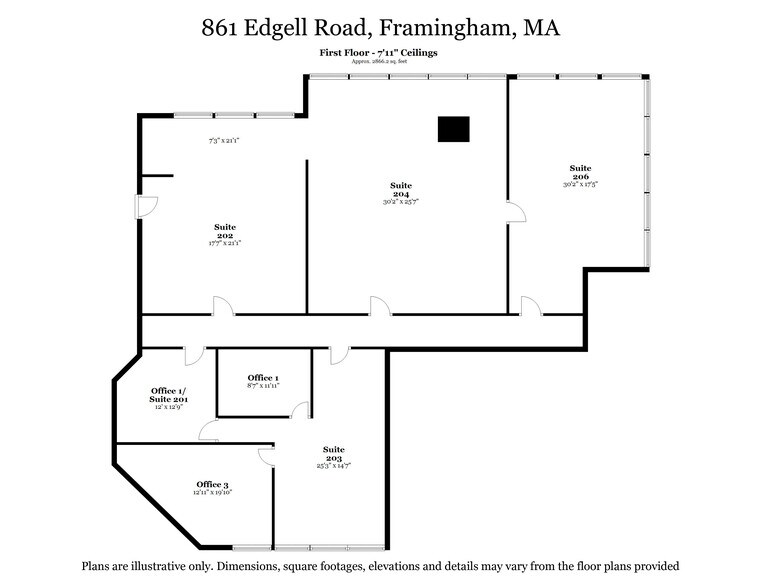 More Photos Of 861 Edgell Rd, Framingham Storefront For Lease
