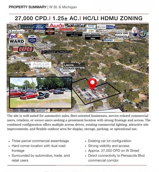 Primary Photo Of 5500 - 5506 North Street w, Pensacola Land For Sale