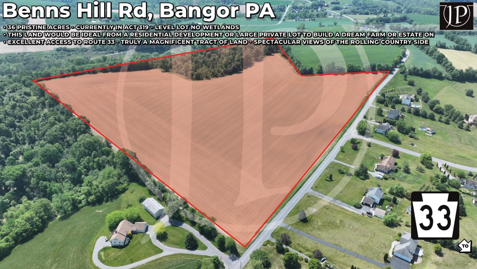 Primary Photo Of Benns Hill Rd, Bangor Land For Sale