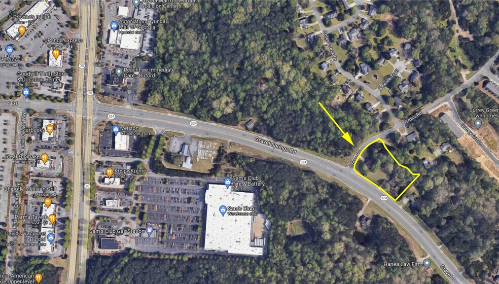 Primary Photo Of 3269 Gravel Springs, Buford Land For Sale