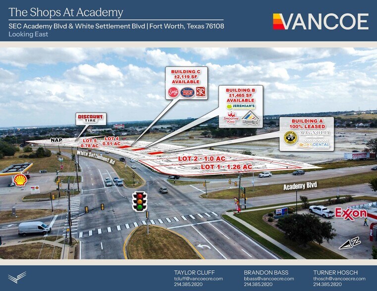 More Photos Of SEC of Academy Blvd & White Settlement Rd, Fort Worth Land For Sale