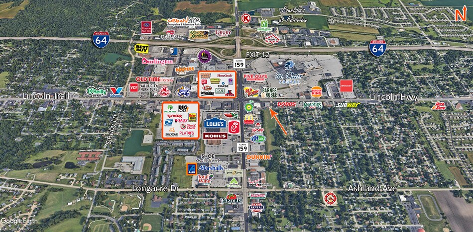 More Photos Of 10 Lincoln Hwy, Fairview Heights Freestanding For Lease