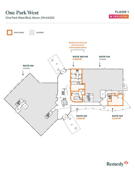 More Photos Of 1 Park West Blvd, Akron Medical For Lease