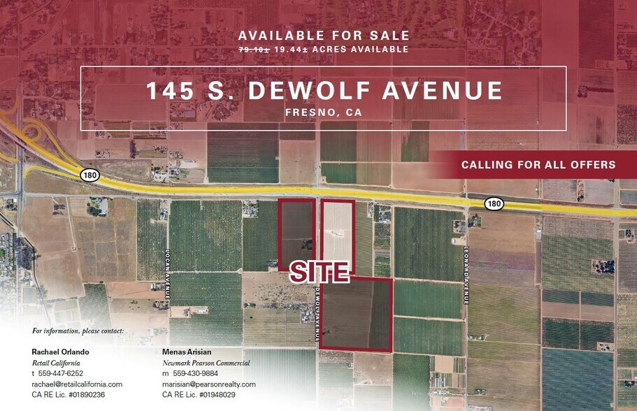 Primary Photo Of 145 S De Wolf Ave, Fresno Land For Sale