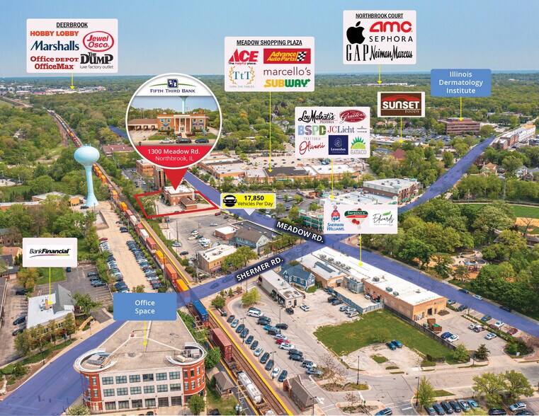 More Photos Of Fifth Third Bank Mixed Use Center, Northbrook Office For Sale