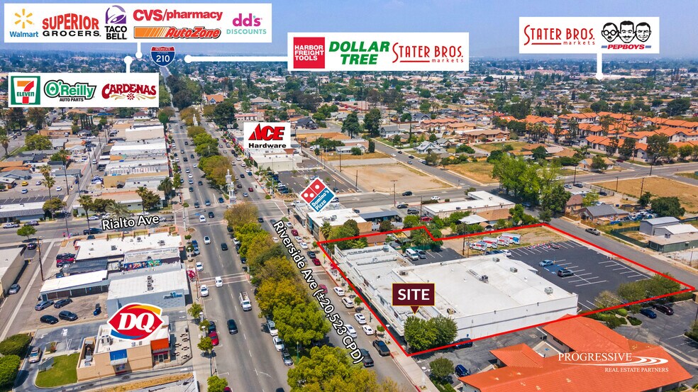 Primary Photo Of 219-231 S Riverside Ave, Rialto Storefront Retail Office For Lease
