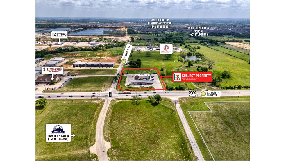 More Photos Of 4398 US Route 377, Aubrey Convenience Store For Sale