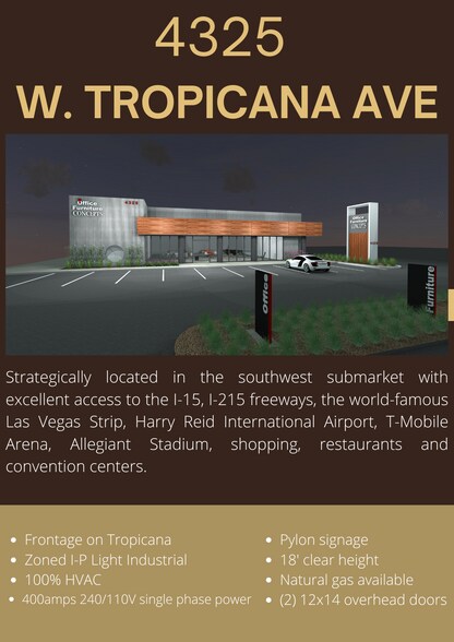More Photos Of 4325 W Tropicana Ave, Las Vegas Freestanding For Sale