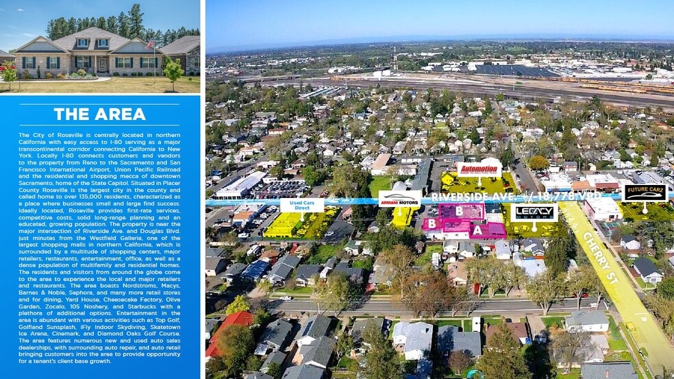 More Photos Of 411 Riverside Ave, Roseville Auto Repair For Lease