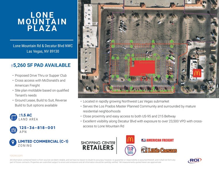 More Photos Of 4882 W Lone Mountain Rd, Las Vegas General Retail For Lease